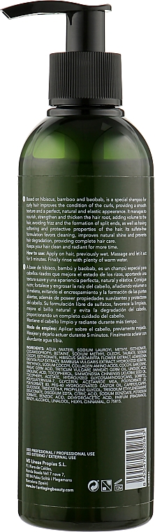 Шампунь для в'юнкого волосся без сульфатів - KV-1 Green Line Wild Curls Cleanser Shampoo — фото N2