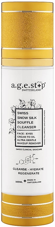 Очищувальний засіб для обличчя - A.G.E. Stop Swiss Snow Silk Souffle Cleanser — фото N1