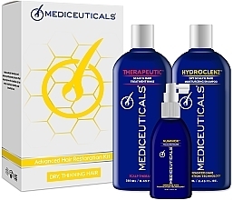 Набір - Mediceuticals Advanced Hair Restoration Dry Thinning Hair For Men (shm/250ml + cond/250ml + ser/125ml) — фото N2