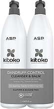 Парфумерія, косметика Набір - ASP Salon Professional Kitoko Dandruff Control Balm & Cleanser (shm/1000ml + balm/1000ml)
