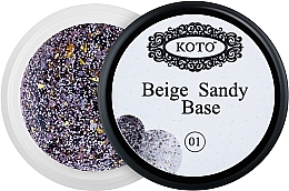 Парфумерія, косметика Базове покриття для нігтів - Koto Beige Sandy Base
