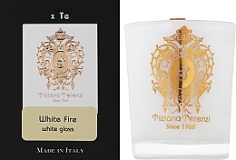 Tiziana Terenzi White Fire Scented Candle White Glass - Ароматическая свеча — фото N2