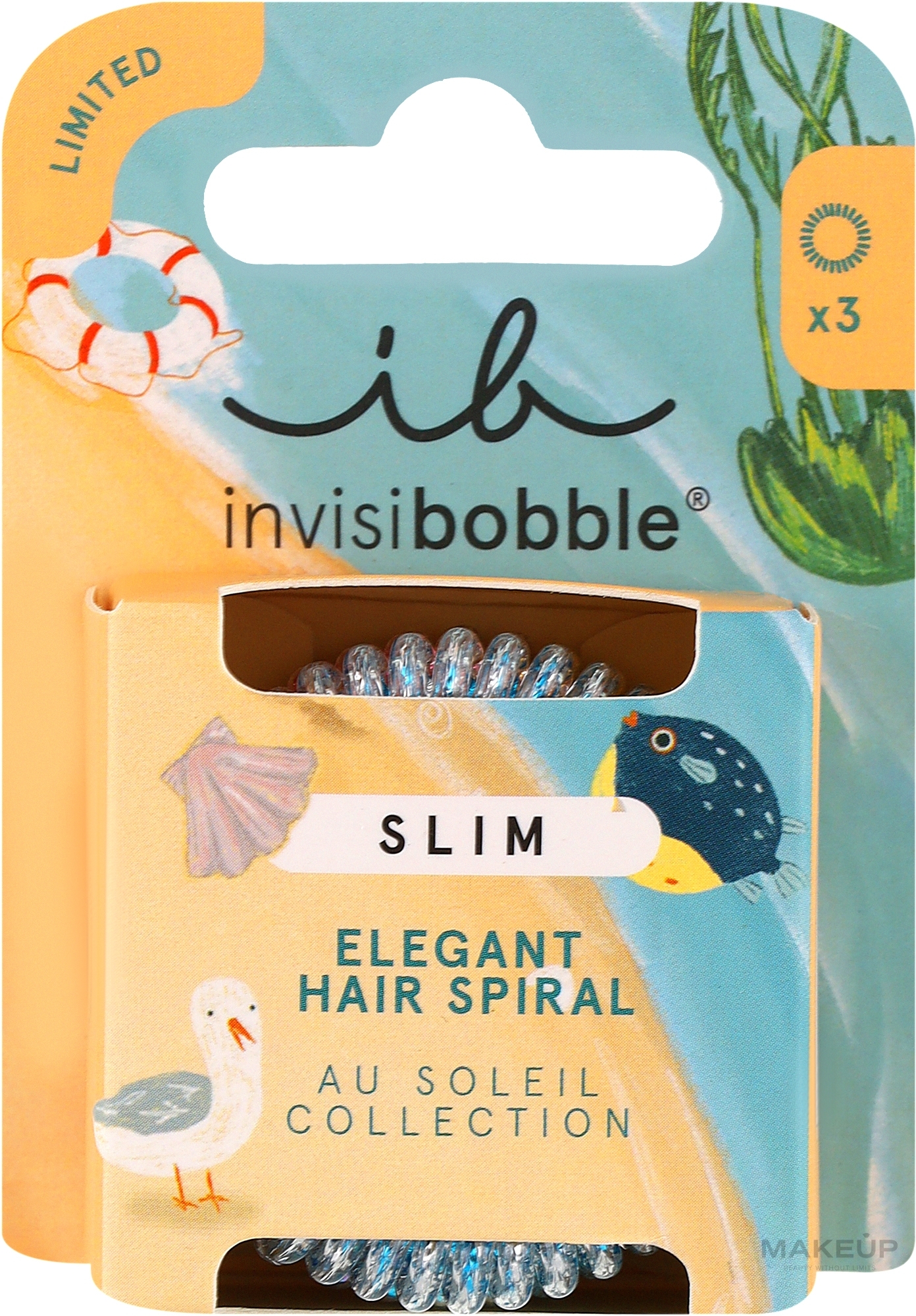 Резинка-браслет для волос - Invisibobble Slim Au Soleil Vibrant Vacation — фото 3шт