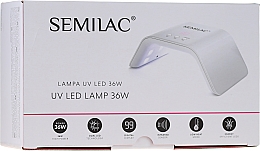 Лампа UV/LED, 36W, біла - Semilac — фото N1