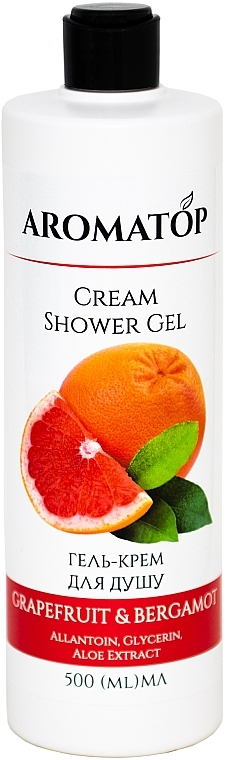 Гель-крем для душа "Грейпфрут-Бергамот" - Aromatop Cream Shower Gel — фото N1