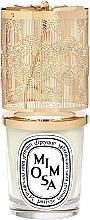 Духи, Парфюмерия, косметика Набор - Diptyque Mimosa Candle Lantern Holiday Gift Set (candle/190g + acc/1pc)