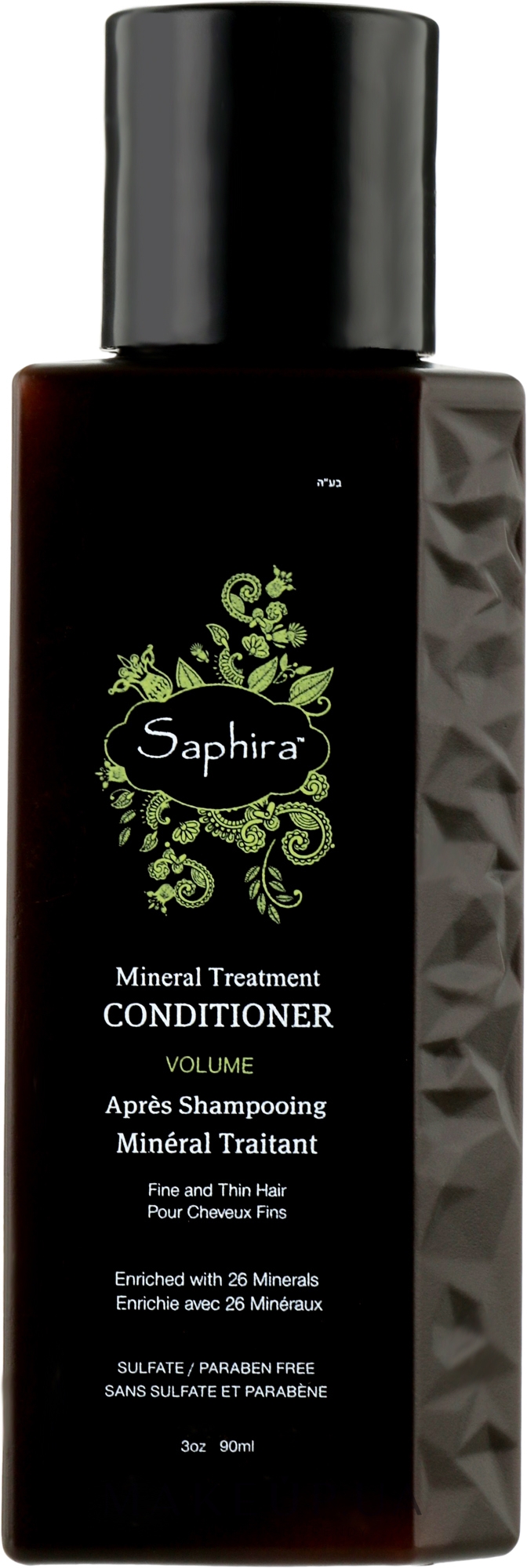 Кондиціонер для надання волоссю об'єму                  - Saphira Volume Mineral Treatment Conditioner — фото 90ml