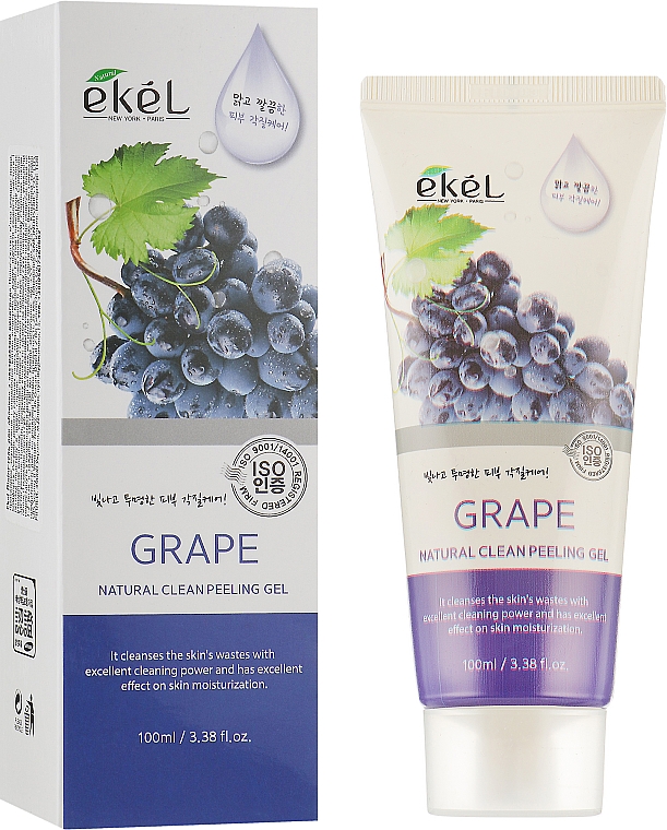 Пилинг-гель для лица "Виноград" - Ekel Grape Natural Clean Peeling Gel