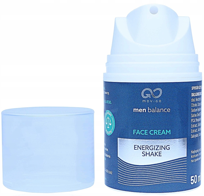 Крем для обличчя - MoviGo Men Balance Energizing Shake Face Cream — фото N2