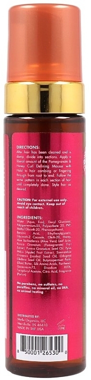 Мус для виткого волосся - Mielle Organics Pomegranate & Honey Curl Defining Mousse — фото N2