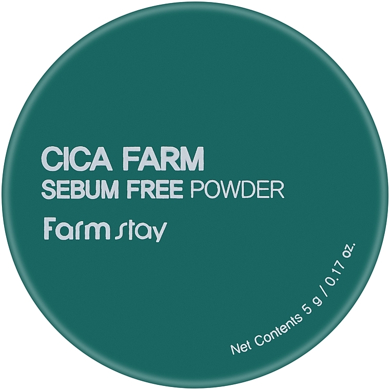 Матувальна розсипчаста пудра з центелою - FarmStay Cica Farm Sebum Free Finish Powder — фото N2