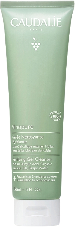 Очищувальний гель для комбінованої й жирної шкіри - Caudalie Vinopure Purifyng Gel Cleanser — фото N1