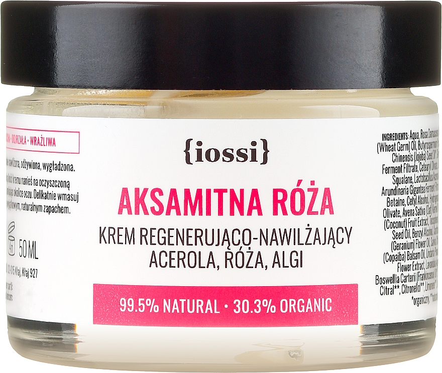 Відновлювальний крем для обличчя "Оксамитова троянда" - Iossi Regenerating Cream — фото N2