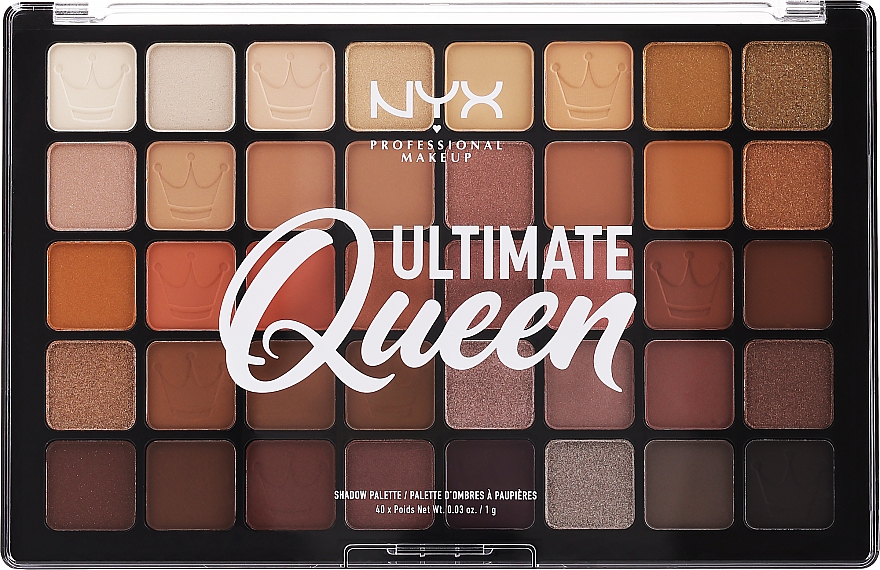 Палетка теней - NYX Professional Makeup Makeup Ultimate Queen Eyeshadow Palette 40 Pan Limited Edition — фото N1