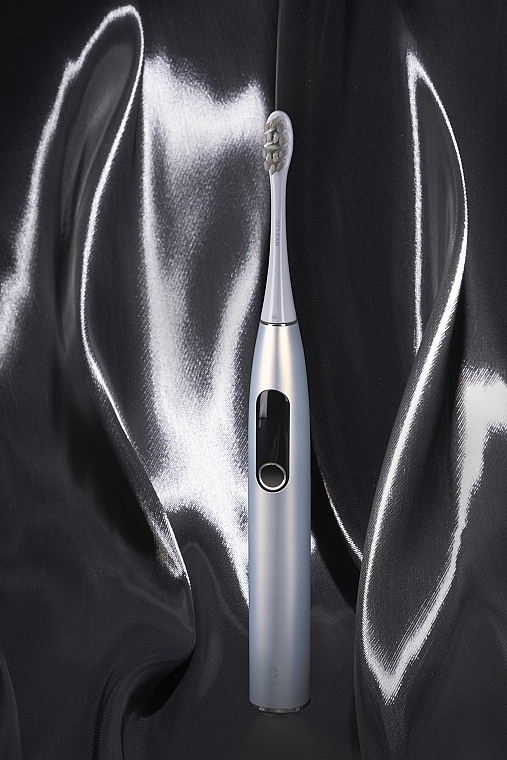 Розумна зубна щітка Oclean X Pro Digital Silver, 2 насадки - Oclean X Pro Digital Electric Toothbrush Glamour Silver — фото N12