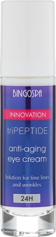 Три-пептидный крем для борьбы с морщинами вокруг глаз - BingoSpa Innovation TriPeptide Anti-Aging Eye Cream — фото N2