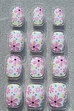 Накладні самоклейні нігті для дітей "Квіти", 973 - Deni Carte Tipsy Kids — фото N5