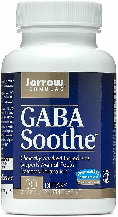 Харчові добавки - Jarrow Formulas GABA Soothe — фото N1