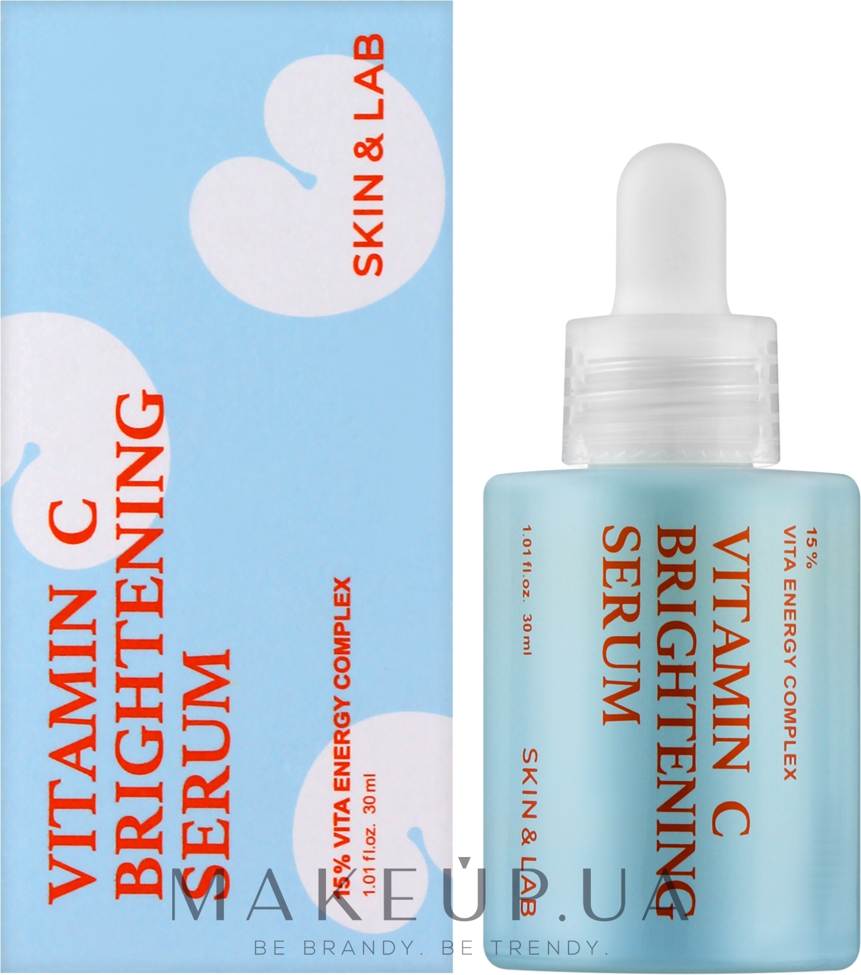 Освітлювальна сироватка з вітаміном С і пептидами - Skin&Lab Vitamin C Brightening Serum — фото 30ml