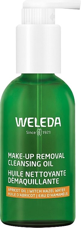 Гидрофильное масло для снятия макияжа  с органическим гамамелисом для сухой и чувствительной кожи - Weleda Make-Up Removal Cleansing Oil — фото N1