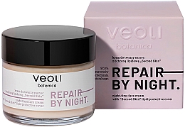 Нічний крем для обличчя з ліпідним захистом "Друга шкіра" - Veoli Botanica Repair By Night Night-Time Face Cream With Second Skin — фото N2