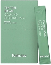 Зволожувальна есенція для обличчя - FarmStay Tea Tree Biome Calming Sleeping Pack — фото N1
