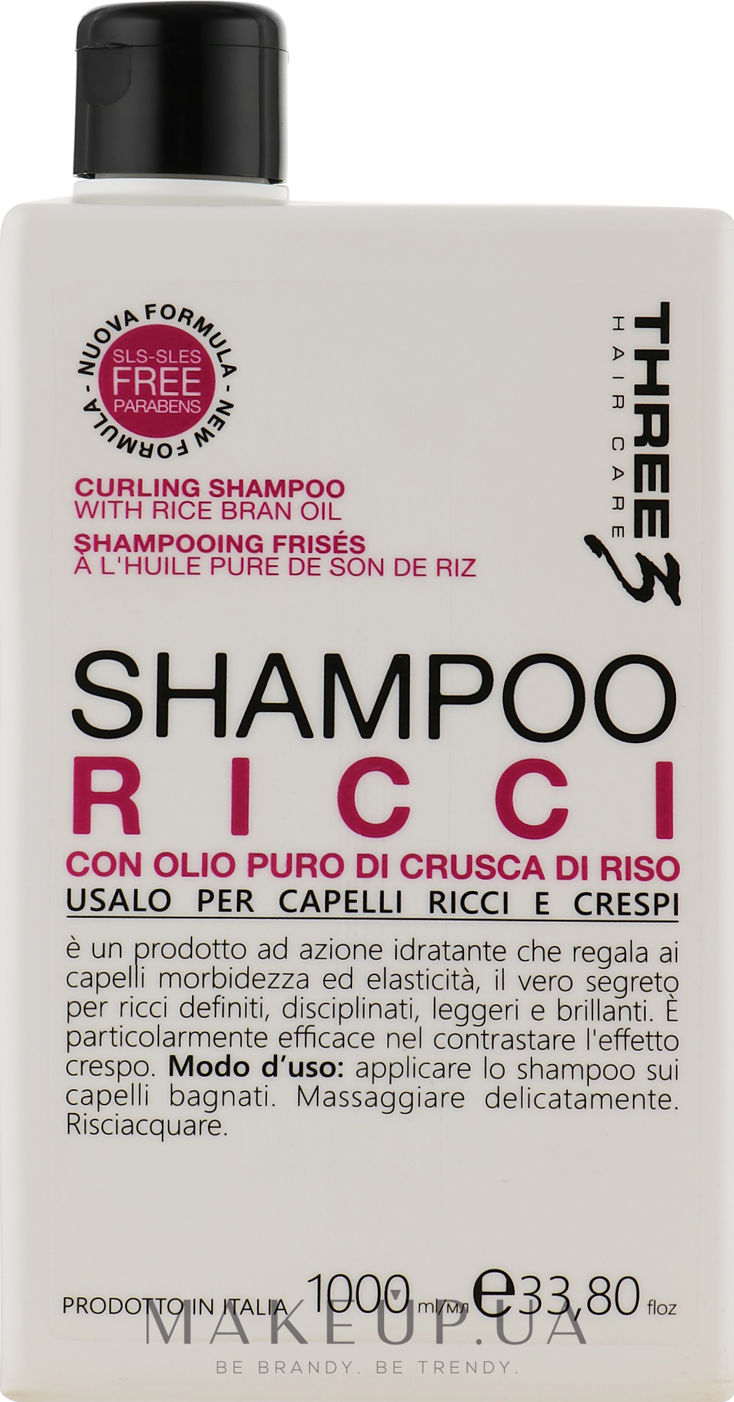 Шампунь для кудрявых волос - Faipa Roma Three Hair Care Ricci Shampoo — фото 1000ml