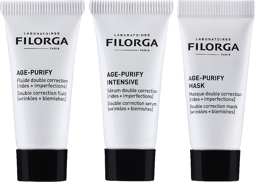 Набор миниатюр - Filorga Age Purify Purifying Smoothing (mask/7ml + serum/7ml + fl/7ml) — фото N2