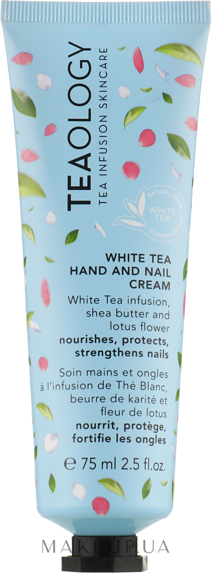 Крем для рук и ногтей с белым чаем - Teaology White Tea Hand & Nail Cream — фото 75ml
