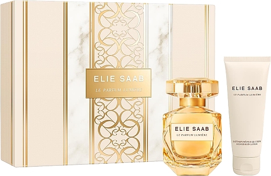 Elie Saab Le Parfum Lumiere Xmas 23 Giftset - Набор (edp/50ml + b/lot/75ml) — фото N1