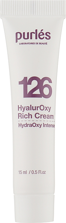 Гіалуроновий крем зволожувальний і живильний - Purles 126 HydraOxy Intense HyalurOxy Rich Cream (міні)
