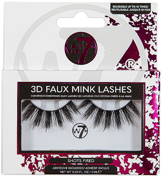 Накладные ресницы - W7 3D Faux Mink Lashes — фото N1