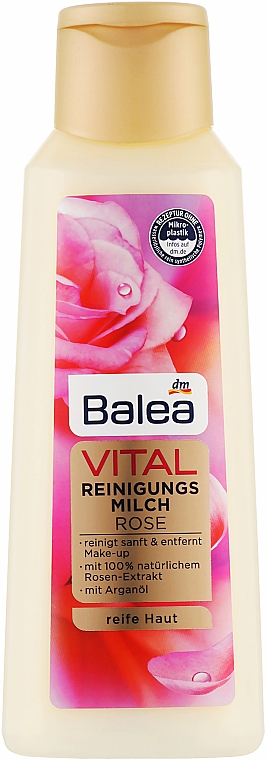 Питательное молочко для снятия макияжа - Balea Vital Rose — фото N1
