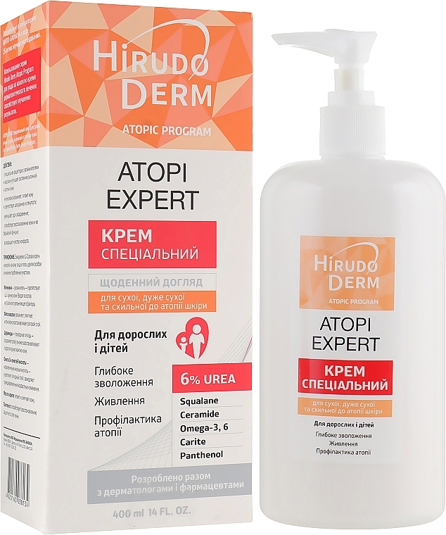 УЦІНКА  Крем для сухої, дуже сухої і схильної до атопії шкіри - Hirudo Derm Atopic Program * — фото N1