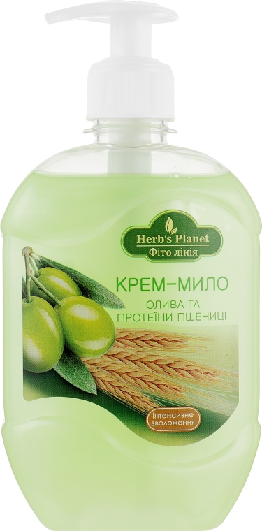 Крем-мыло "Олива и протеины пшеницы" - Supermash — фото N1