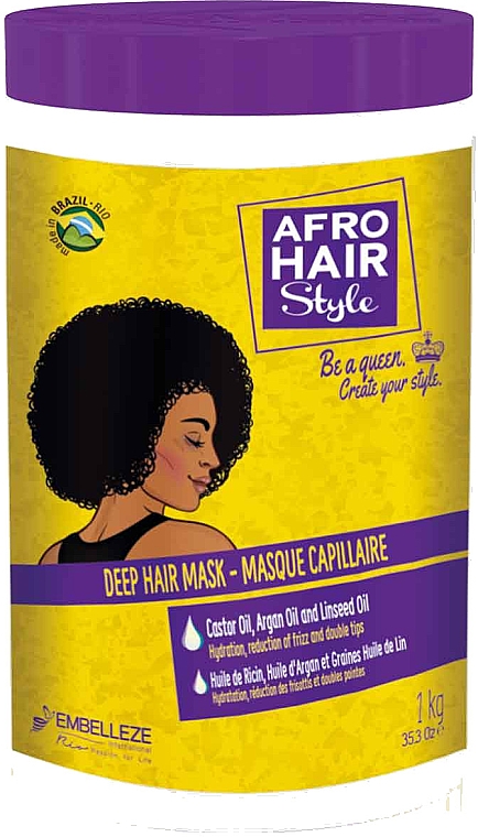 Маска для волос - Novex Afrohair Deep Hair Mask — фото N1