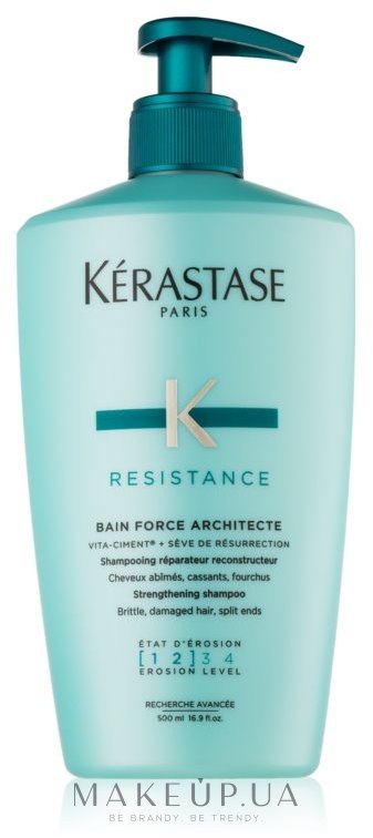 Укрепляющий шампунь для волос - Kerastase Resistance Force Architecte Bain — фото 500ml
