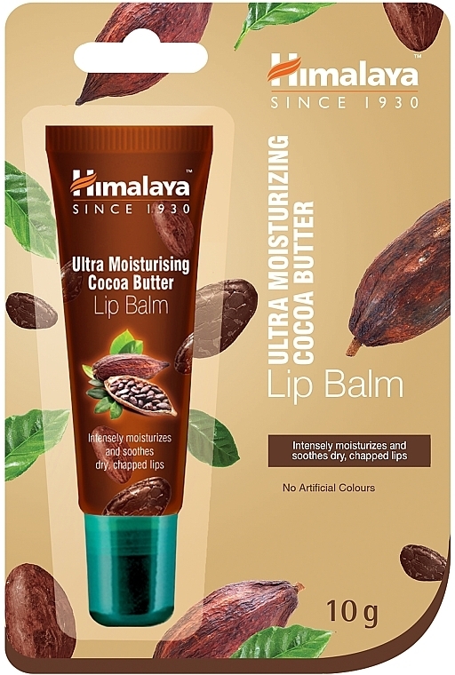 УЦЕНКА  Бальзам для губ с маслом какао, в блистере - Himalaya Herbals Ultra Moisturizing Cocoa Butter Lip Balm * — фото N3