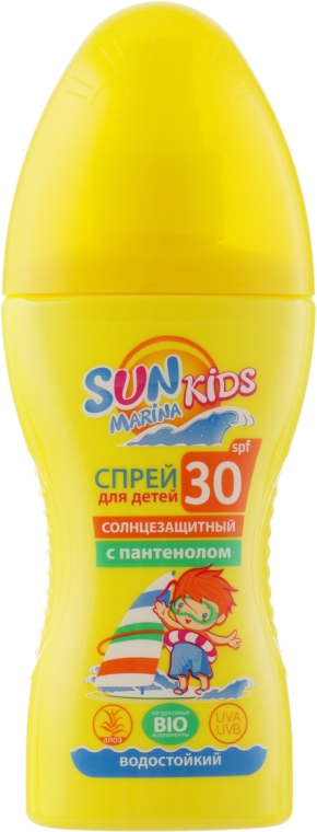 Спрей солнцезащитный для детей SPF30 - Биокон Sun Marina Kids — фото N2