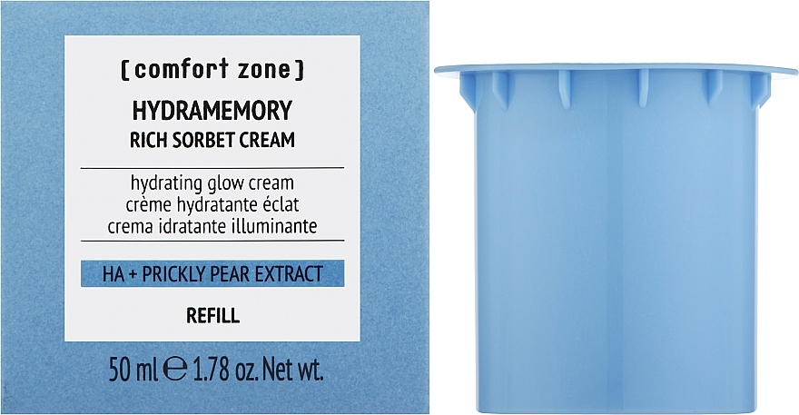Увлажняющий крем-сорбет - Comfort Zone Hydramemory Rich Sorbet Cream (сменный блок) — фото N2