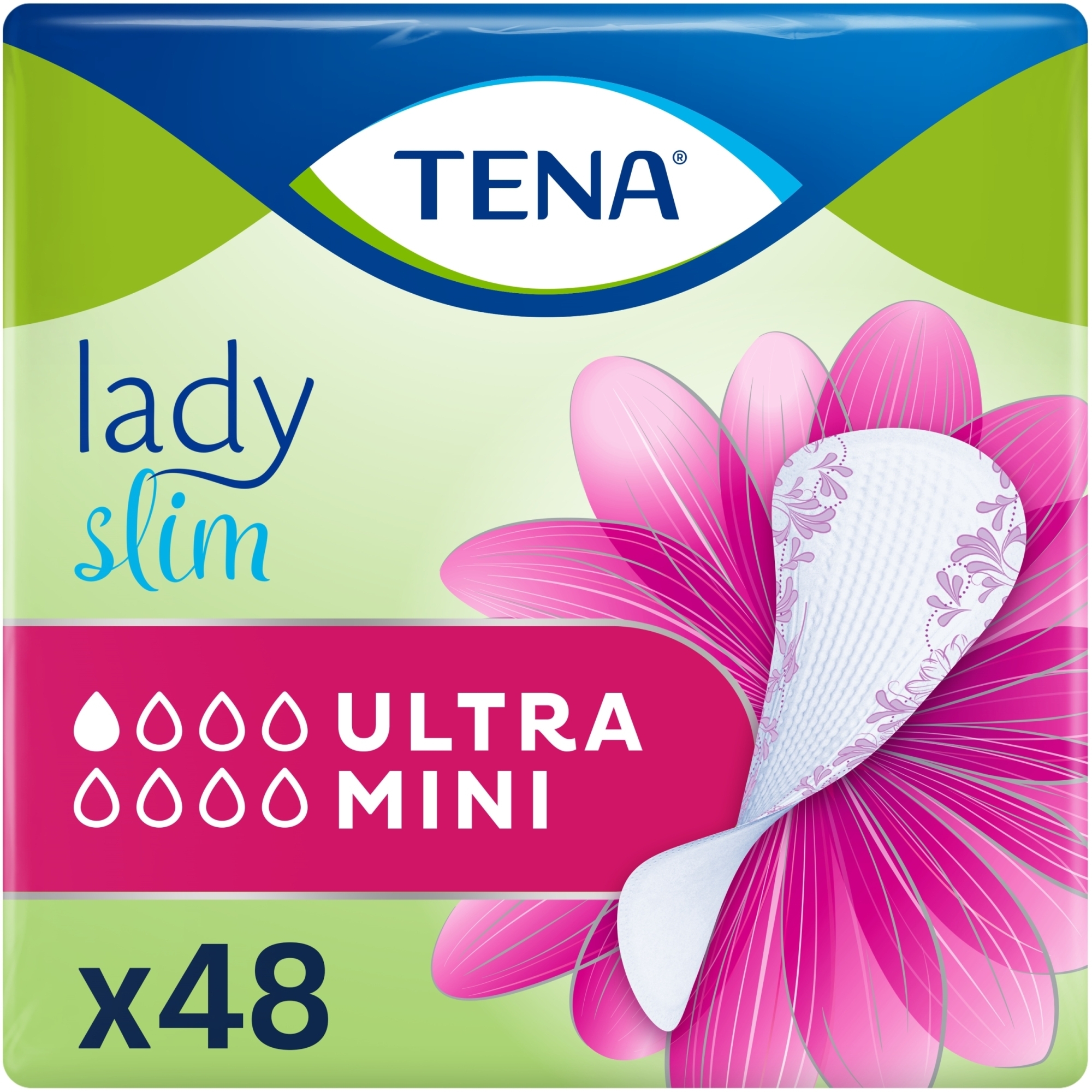 УЦІНКА Урологічні прокладки TENA LADY SLIM ULTRA MINI, 48 ШТ. - TENA * — фото 48шт