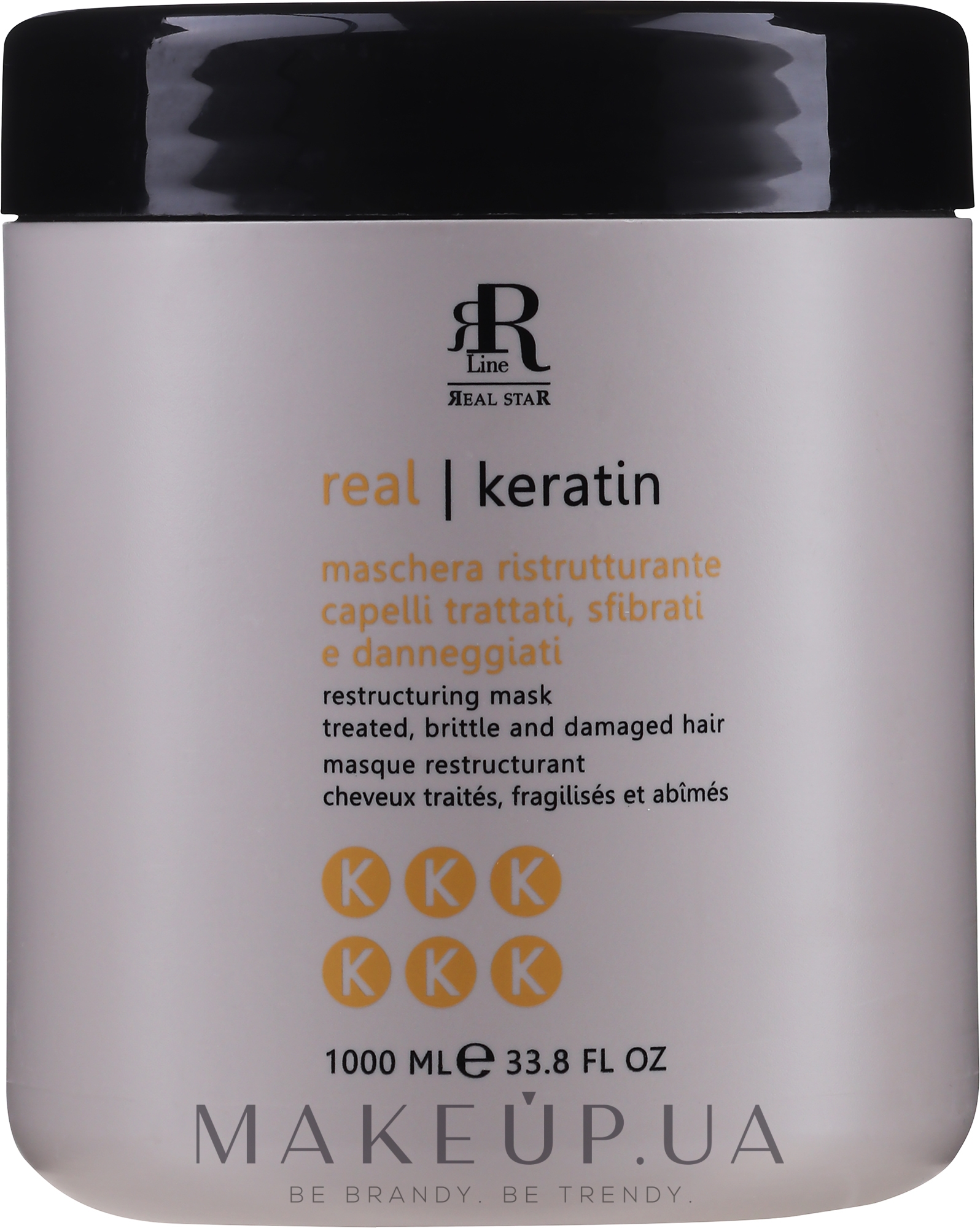 Маска для реконструкции волос - RR Line Keratin Star — фото 1000ml
