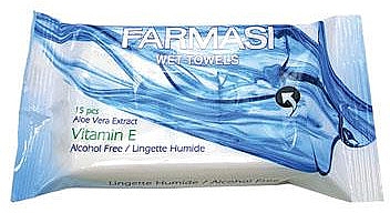 Влажные салфетки с витамином Е и алое вера - Farmasi — фото N1