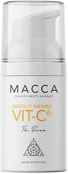 Антиоксидантна та освітлювальна сироватка для обличчя - Macca Absolut Radiant Vit-C Serum — фото N1
