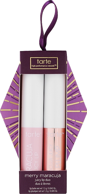 Набор - Tarte Cosmetics Merry Maracuja Juicy Lip Duo (lip/balm/2x1.3g) — фото N1