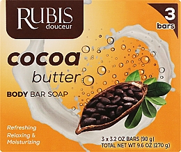 Парфумерія, косметика Мило "Шоколадне масло" - Rubis Care Cocoa Butter Body Bar Soap