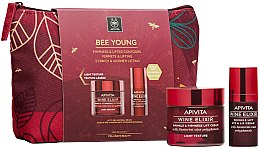 Духи, Парфюмерия, косметика Набор - Apivita Bee Young Set Wine Elixir Light Texture (f/cr/50ml + eye/cr/15ml)