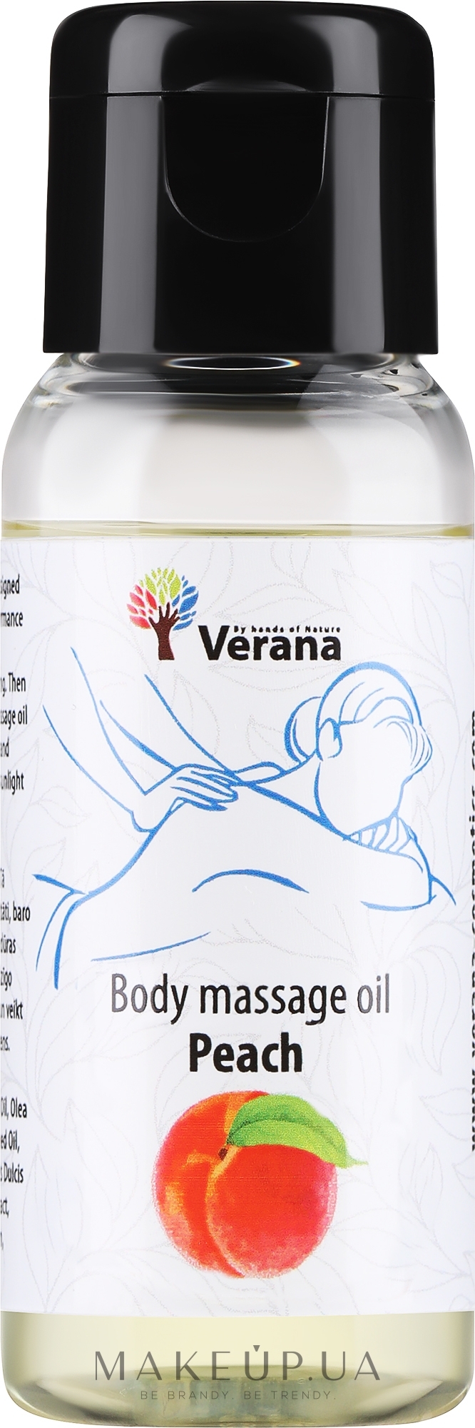 Массажное масло для тела "Peach" - Verana Body Massage Oil — фото 30ml