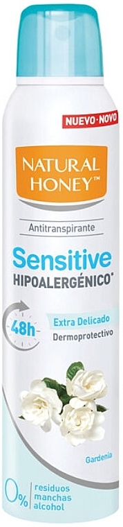 Дезодорант-спрей - Natural Honey Sensitive Desodorante Spray — фото N1
