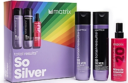 Духи, Парфюмерия, косметика Набор - Matrix Total Results So Silver (shmp/300ml + h/cond/300ml + h/spr/190ml)